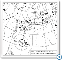 撮影時刻付近の雲の状況イメージ