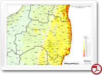 推定震度分布図（福島県）