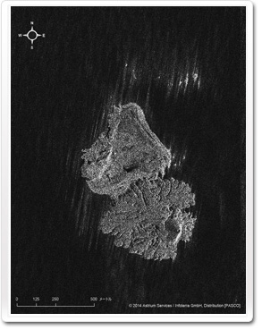 2014年1月5日撮影の衛星画像