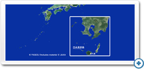 PASCO Satellite Ortho（PSO）口永良部島　位置図