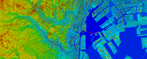 Digital Surface Model (DSM) and Digital Terrain Model (DTM)