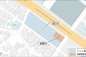 検討状況・履歴を地図上で一目把握