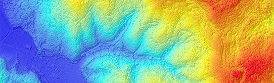 人工衛星で全世界を網羅 3D（3次元）地形データ