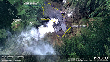 衛星画像による火山噴火のモニタリング